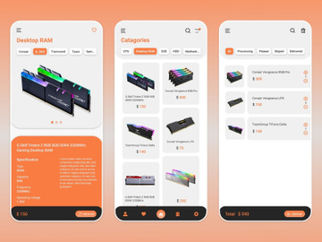 E-Commerce Mobile App UI Design Template preview picture