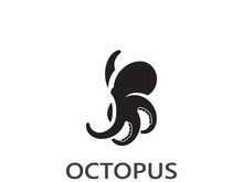 Octopus logo image design icon illustration animal vector