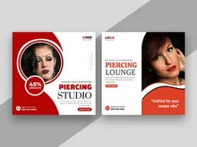 Piercing Shop Social Media Instagram Post Banner