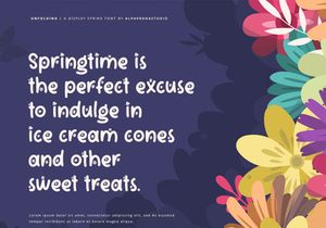 Unfolding - Decorative Display Font