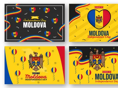 15 Moldova Independence Day Illustration