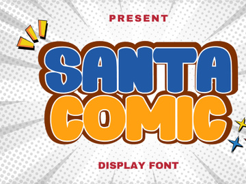 Santa Comic - Display Font preview picture