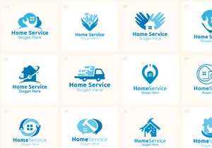 40 Home Service Logo Bundle