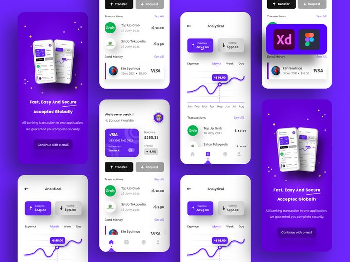 Paypal Wallet App UI Kits preview picture