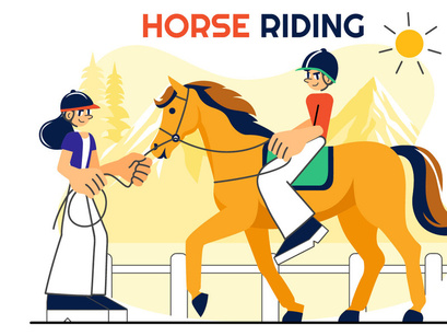10 Horse Riding Practice Illustration