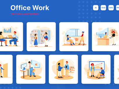 M229_Office Work Illustrations