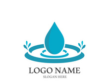 Water drop logo template vector illustration design