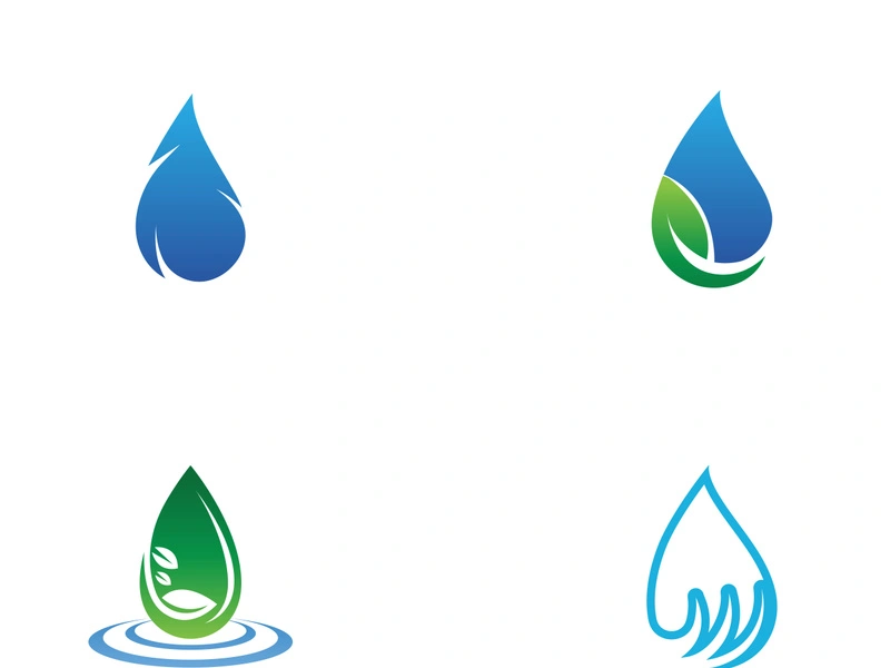 Water drop Logo Template vector