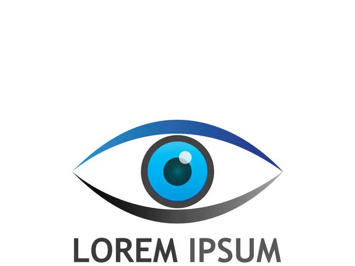 Eye logo with modern concept.