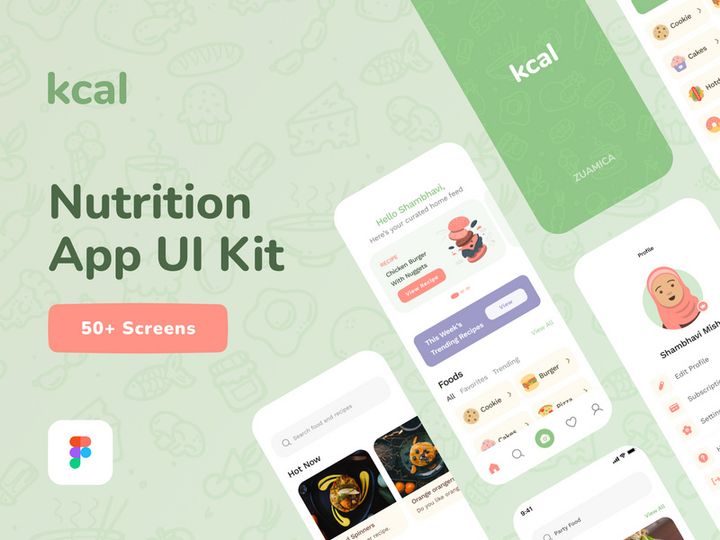 kcal - Nutrition App UI Kit preview picture