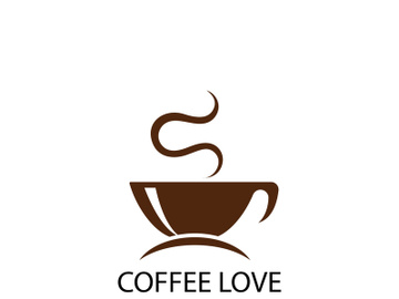 Coffee logo  icon vector illustration template preview picture