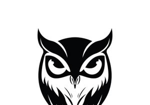 Owl logo icon design animal and simple business abstract vector