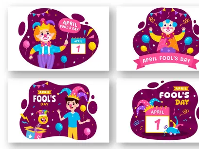 12 Happy April Fools Day Illustration