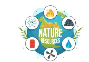 11 Non Renewable Sources of Energy Illustration