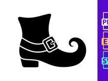 Leprechaun Boot Icon with Buckle