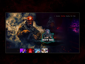 Death War Game Landing Page preview picture