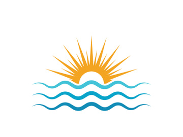 Water wave vector icon illustration preview picture