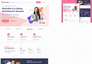 SheCodes Landing Page Design