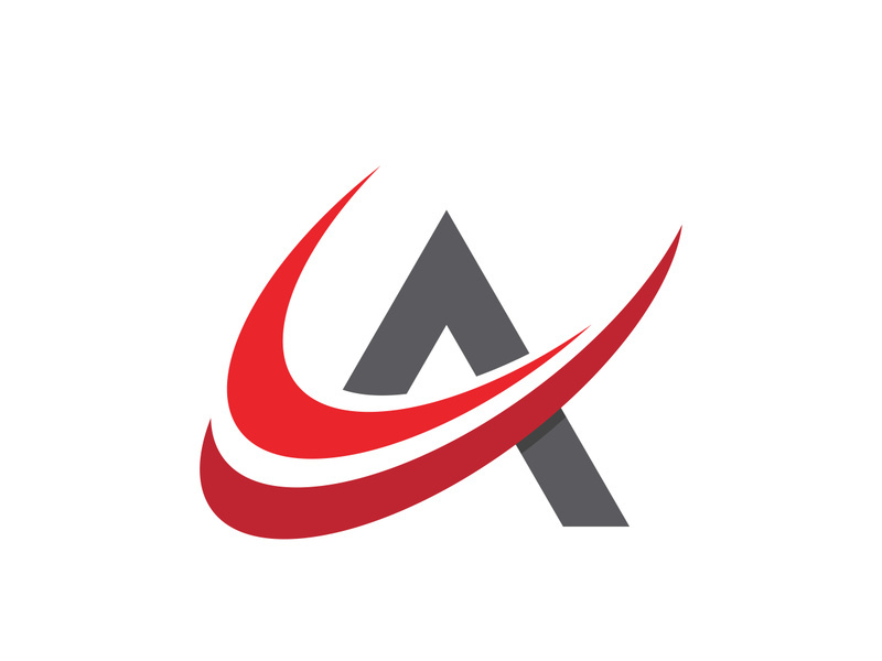 A Letter icon Template illustration design