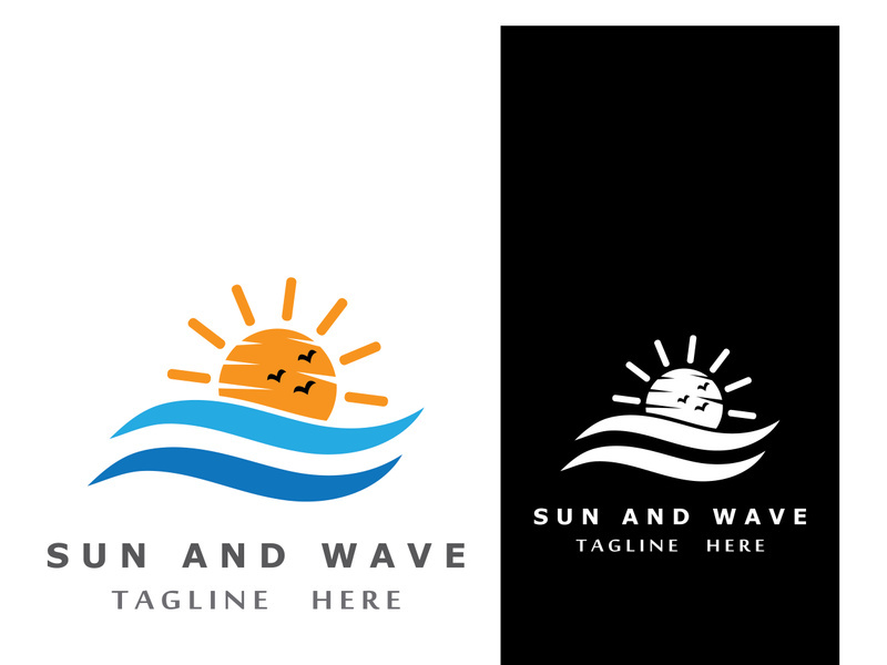 Creative and unique sun logo design.