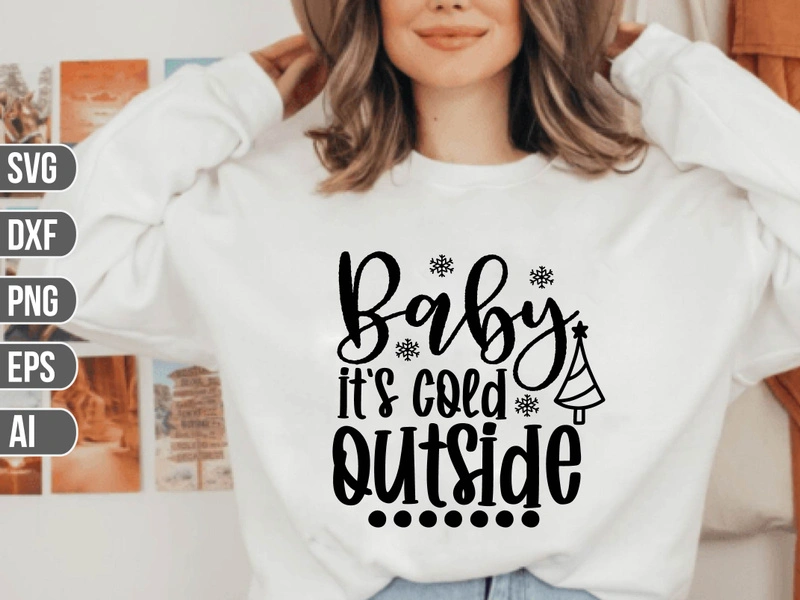 Baby it's cold outside SVG