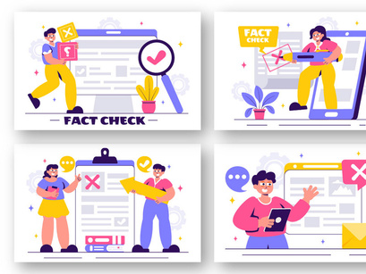 12 Myths vs Facts Check News Illustration