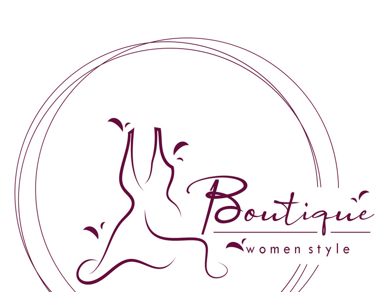 elegant women's fashion logo, clothing, boutique, convection, tailor, garment, business, apparel, fashion designer