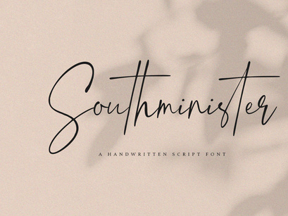 Southminister - Handwritten Script Font