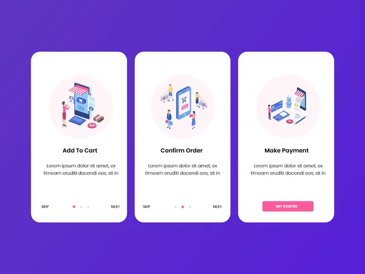 E-Commerce App Onboarding Template