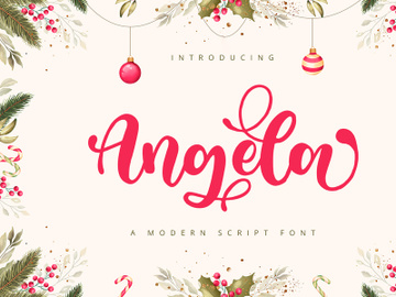 Angela - Modern Script Font preview picture