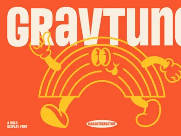 Gravtune – Bold Retro Display Font preview picture