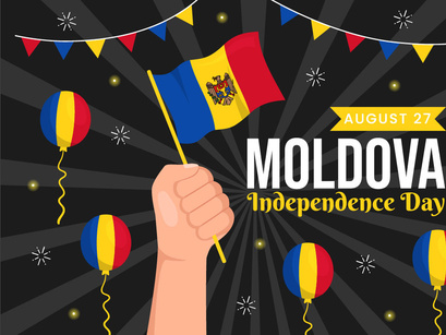 15 Moldova Independence Day Illustration