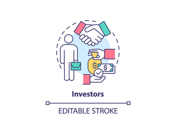 Investors concept icon preview picture