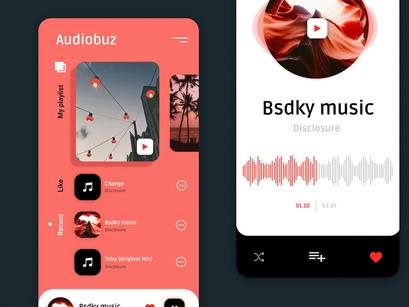 Audio Buzz Music App Concept
