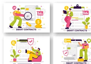 10 Digital Smart Contract Illustration