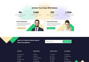 Education And LMS PSD Template