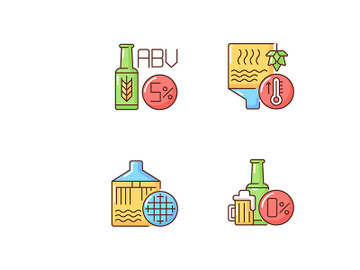 Brewery RGB color icons set preview picture