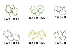 Cotton Logo Desain Vector