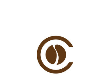 Coffee bean logo for cafe, business, label. preview picture