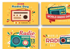 16 World Radio Day Illustration