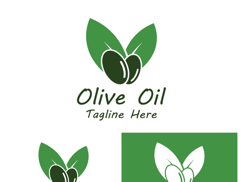 Olive fruit logo design.