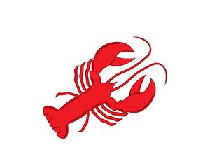 Lobster logo design template vector