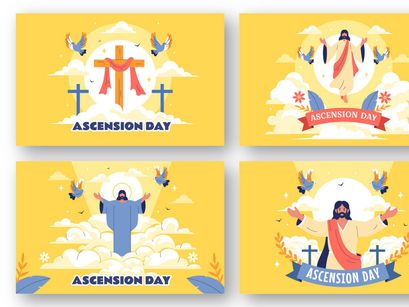 9 Christian Ascension Day Illustration