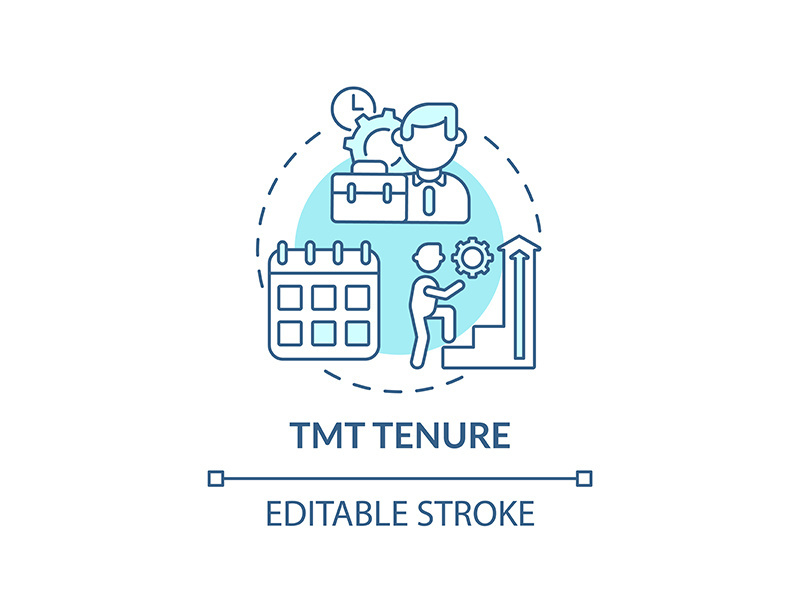 Tmt tenure concept icon