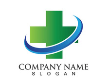 Medical health icon digital logo design vector illustration