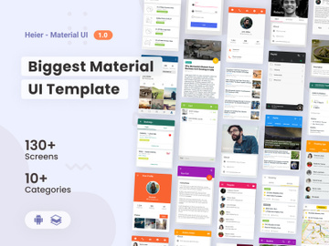 Heier - Material UI Kit preview picture