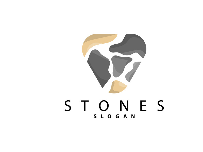 Stone Logo, Premium Elegant Design, Stone Balance Vector
