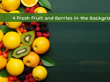 Fresh Fruit and Berries in the Background preview picture