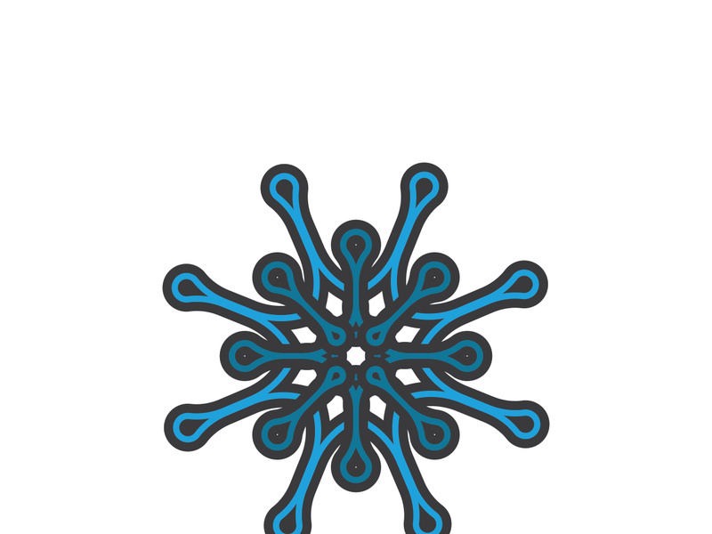 Molecule symbol logo template vector illustration design