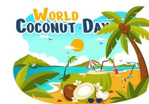 10 World Coconut Day Illustration